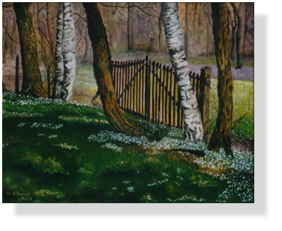 Einsame Waldpforte (18)
40 x 50 cm, 2002
