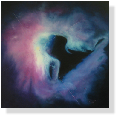 Eingang zur Höhle der  Finsternis. (41) 80 x 80 cm, 2008