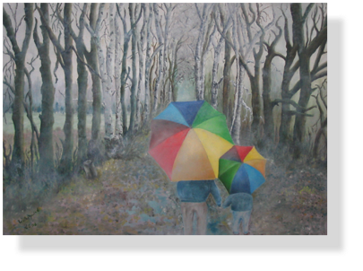 Schirmgespenster (32)
50 x 60 cm, 2006