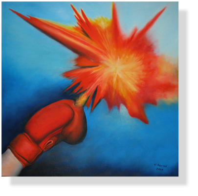 Volltreffer (54)
70 x 70 cm, 2009