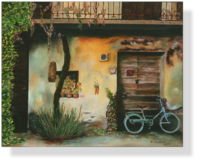 Hof-Idylle (9)
40 x 50 cm, 1994