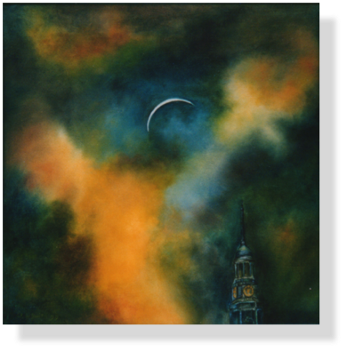 (14) Sonnenfinsternis über
Hamburg 50 x 50 cm, 1999
