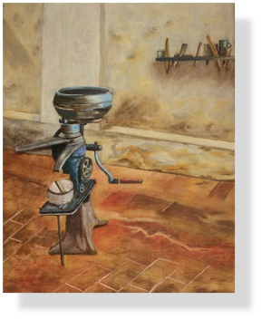 Historisches Mahlwerk 
(113) 40 x 30 cm, 2019