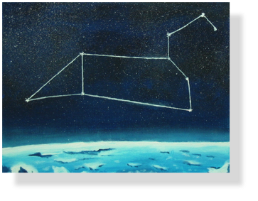 Sternbild Löwe (111)
20 x 30 cm, 2011